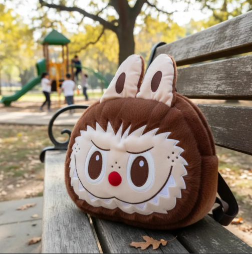 Bolso De Peluche Con Diseño Labubu